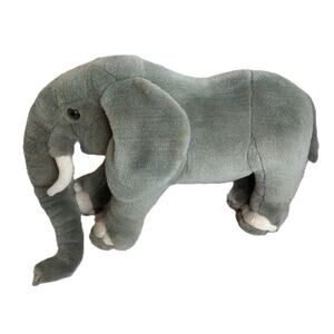 Wilson Elephant Large Plush Stuffed Animal Gray Realistic Safari Jungle Kids Toy
